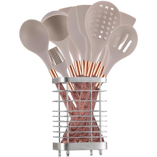 Utensil Holder, Silverware Organizer Cutlery Drainer Silver 5.9" - color: Silver, size: Large