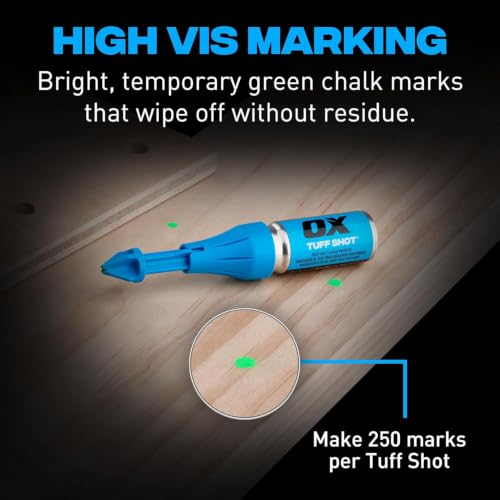 OX Tuff Shot 2-Pack Marking Chalk Spray, Deep Hole Marker, Chalk Shot - style: 2 Pack