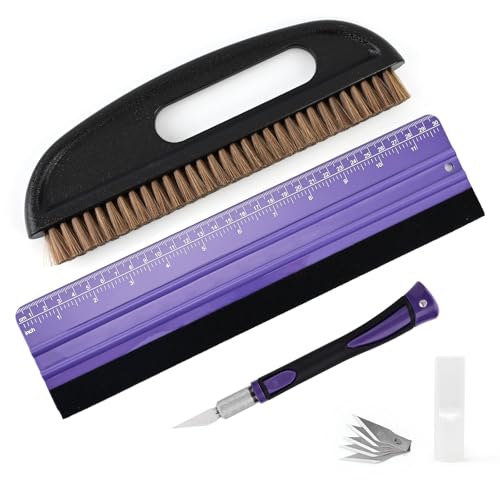 EHDIS Wallpaper Smoothing Tool Kit Wallpaper Smoothing Brush Large Wallpaper Squeegee for Applying Peel and Stick Wallpaper, Vinyl Backsplash Tile,Smoothing Wallcovering