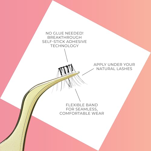 Kiss Impress Press-On Falsies No-Glue False Eyelash Clusters Precision Applicator, 1 Piece, Non-Stick, Ergonomic, Easy to Use