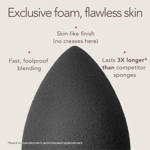 Beautyblender® | Pro Blender Makeup Sponge | Blend Liquid Foundations, Powders and Creams | Streak Free Application | Vegan, Cruelty Free | Made in USA - color: Pro Black, size: 1 Count (Pack of 1)