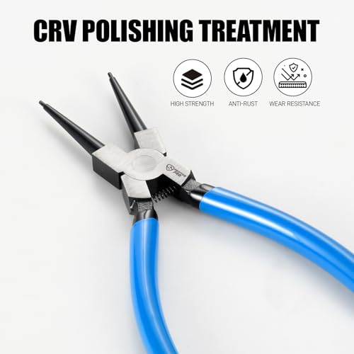 SMOTIVEPRO 9inch Internal Snap Ring Pliers, Heavy Duty Circlip Removal Tool - size: 1PC 9" Internal