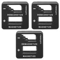 Screwdriver Bit Magnetizer & Demagnetizer Tool, Black, 3 Pack - color: Black