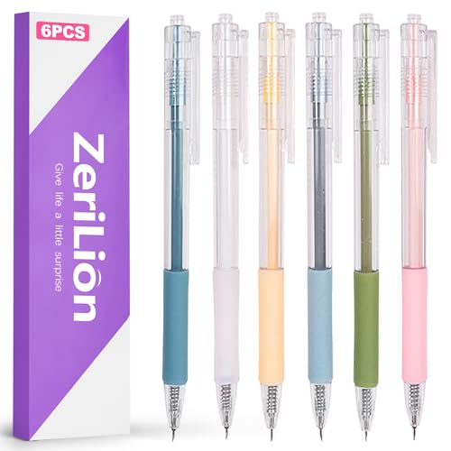 6 Pack Retractable Craft Knife Pen Set in 6 Colors, Precision Paper Cutter for DIY Projects, Art, Scrapbooking, Detail Hobby Blade for Stickers