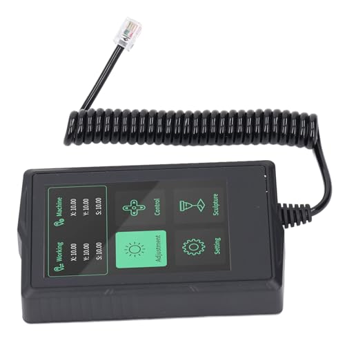 CNC Engraving Machine Controller, 3.5 Inch Offline Color Touch Panel Handheld Control Board for TTS55 PRO TTS10 PRO Engraving Machines ABS Material