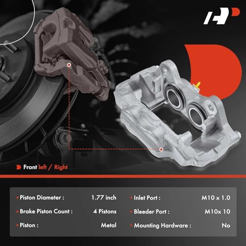 A-Premium Disc Brake Caliper without Bracket - style: Casting#13WL Fit for 4Runner Front Passenger, Sequoia/Tundra Front Driver