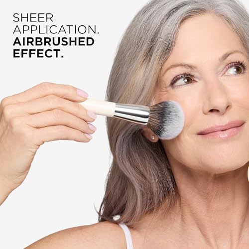 Haleys Powder Makeup Brush, Soft Face Brush, Loose & Pressed Powder, Vegan - style: Powder Brush