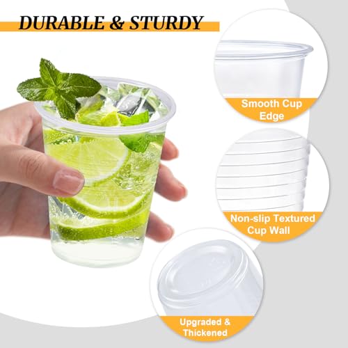 Clawsoff 5 oz 1500 Pack Plastic Cups Clear Disposable Small Bathroom Cups - size: 5oz-1500