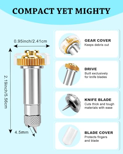 UCEC Knife Blade & Drive Housing Set Compatible with Cricut Maker 4/3/Maker - color: Drive & Knife