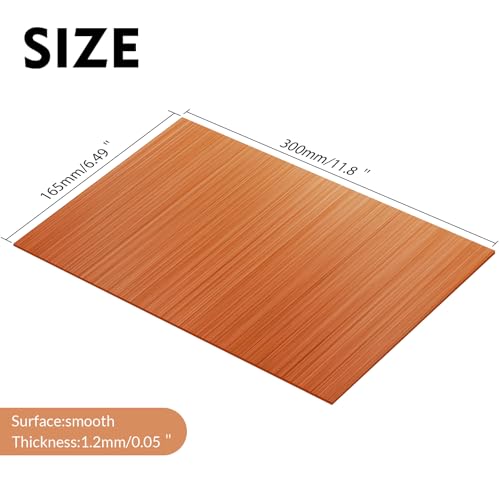 Laser Engraving Blank ABS Double Color Plastic Sheet (Orange) - color: Orange