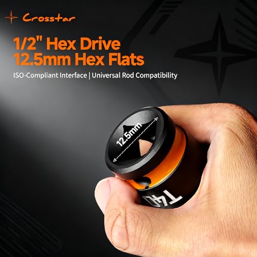 Crosstar T45 T55 T60 Impact Torx Bit Sockets,Long Star Sockets,1/2" Drive - size: T45T55T60 (Long)