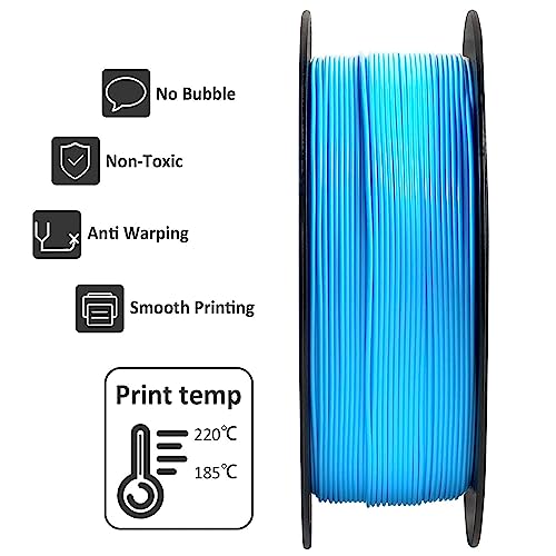 Geeetech PLA 3D Printer Filament 1.75mm, Water Blue - color: 1kg Pla Water Blue
