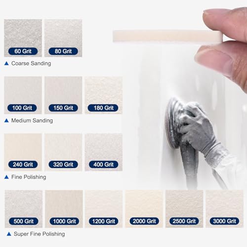 10Pcs 3 Inch Hook and Loop Sponge Sanding Disc, 400 Grit - size: 3 Inch 400 Grit