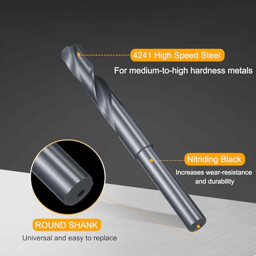 HARFINGTON 15mm Drill Bit 1/2" Reduced Shank Round 4241 HSS 118° - size: 15mm, style: 1/2" Shank