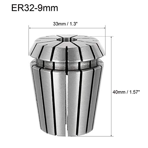 uxcell ER32 9mm Spring Collet Chuck for CNC Engraving Machine Lathe Milling Tool - size: 9mm