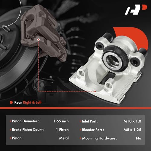 A-Premium Rear Left and Right Side Disc Brake Caliper without Bracket - style: Rear Driver and Passenger