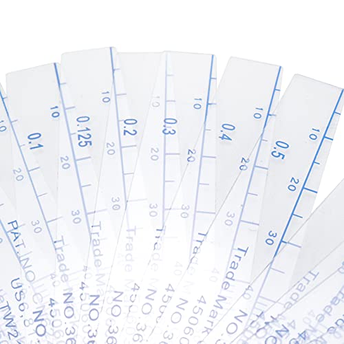 Plastic Metric Feeler Gauge 0.05-1mm Thickness 13 Blades Gap Measuring Tool - size: 0.05-1mm 13 Leafs