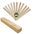 11" x 3/4" Wooden Paint Stirrer Paddle Sticks/Craft Sticks/Automotive Paddle - Pack of 100ct