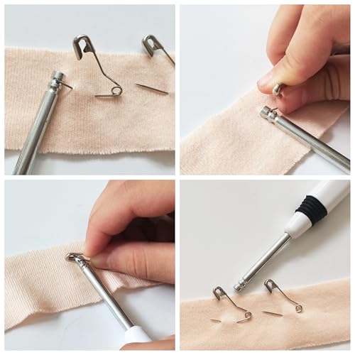 HONEYSEW Pin Basting Tool Opens and Closes The Pins Easily Safety When Pinning Quilt - A Handcrafted Sewing Tool for Quilters & Sewers. (1PC Pin Basting Tool) - color: 1PC Pin Basting Tool