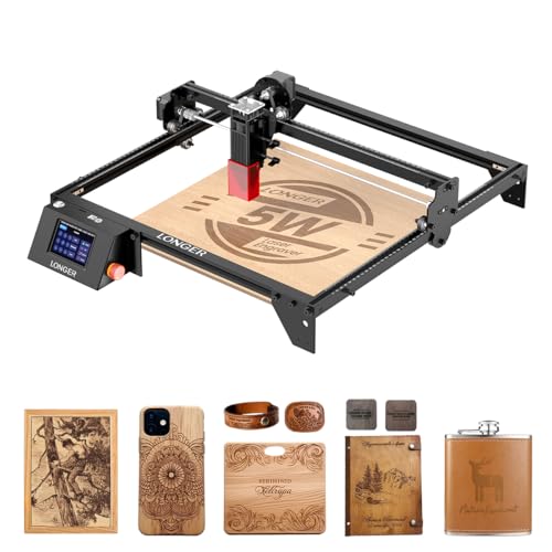 Longer New Upgrade RAY5 Laser Engraver Cutter,Working Area 15.75"x15.75" - size: 15.75"x15.75"