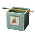 GUTE Painters Artist Cup, Paint Brush Holder & Cleaner 3.5" H 3" W - Gift Paint Mixing Cup, Elegant (Green) - style: Green Cup