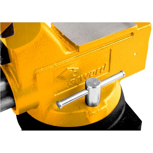 Forward 1755A 5.5 Inch Heavy Duty Bench Vise with Anvil and 360°Swivel Base - size: 5.5 Inch