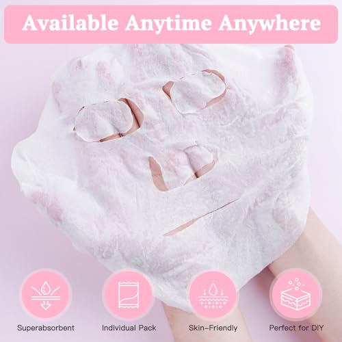 100PCS Compressed Cotton Facial Mask Sheets for Women
