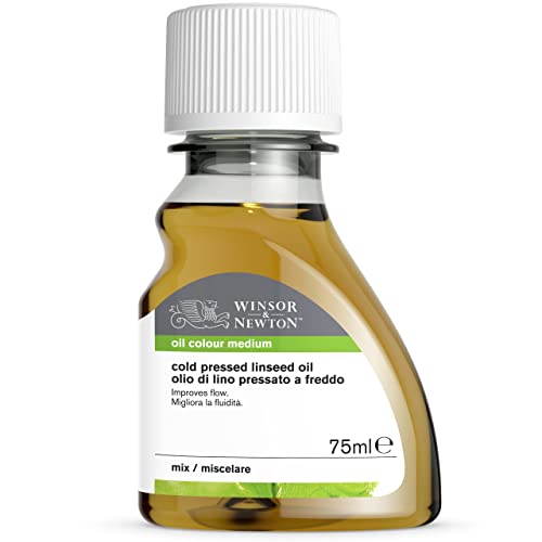 Winsor & Newton Cold Pressed Linseed Oil, 75ml (2.5oz) Bottle - color: Cold Pressed Linseed Oil, style: 2.5-oz Bottle