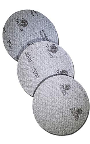 CTD TruCut Sanding Pads for Bowling Ball Resurfacing (Variety grit 5 inch) - size: 5 inch, style: 3 Pack Variety High Grits