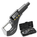REXBETI Outside Micrometer, Ultra-Precision Carbide Tipped Measuring Tool - size: 0-1"