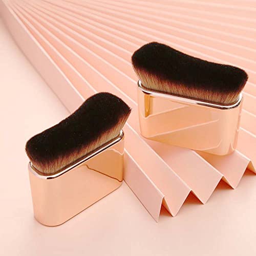 COSHINE Big Self Tanning Blend Brush, Professional Self Tanner, Kabuki, Powder, Foundation, Blusher, Shadow, Bronzer, Face and Body Brush (ROSE GOLD) - color: ROSE GOLD