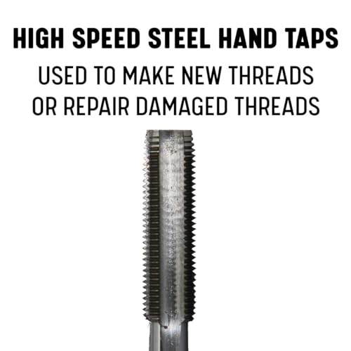 Drill America POUTH1-3/8-12 1-3/8"-12 UNF Tap and Die Kit, HSS Plug Tap and Carbon Hex Die - size: 1-3/8"-12, style: Tap and Hex Die