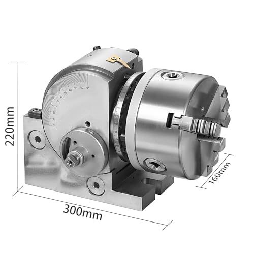 6 Inch Dividing Head Set Precision Dividing Head for Milling Machine Rotary Table for Milling Grinding Drilling Machine - size: 6 Inch