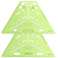 2 Pack Isometric Pipe Template Drafting, Isometric, 8.5 x 5.19 Inch - size: 8.5 x 5.19 Inch, style: Isometric