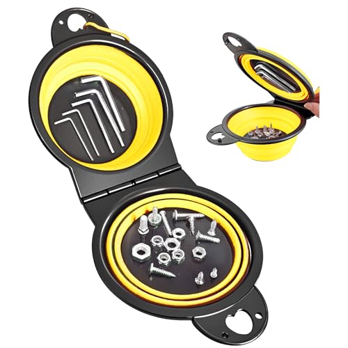 Magnetic Trays, Magnetic Bowl for Screws, Magnetic Tool Tray (yellow2.0) - style: yellow2.0