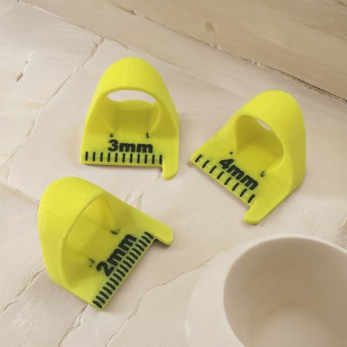 Sewing Needle Gauge Measuring Tool(3 Pcs * Mix) (White) - color: white
