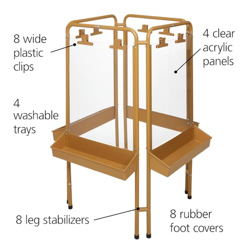 Colorations 4-Way Indoor/Outdoor Acrylic Panel Easel - style: 4-Station, Tan