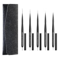 Nail Art Liner Brushes 5Pcs with Caps & Bag Thin Liner & Dotting Pen Set