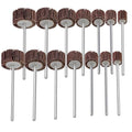 14 Pcs 90mm Extra Long 1/4'' Shank Flap Wheels Sander