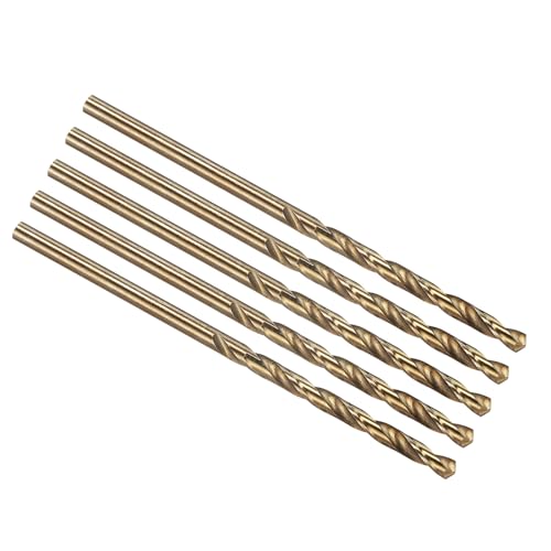 PATIKIL #33 Drill Bit Micro 4341 High-Speed Steel for Thin Metal 5 Pack - size: #33