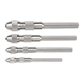 Starrett Pin Vise Set, .010 - .200" Range, 4 Pieces - size: .010-.200"