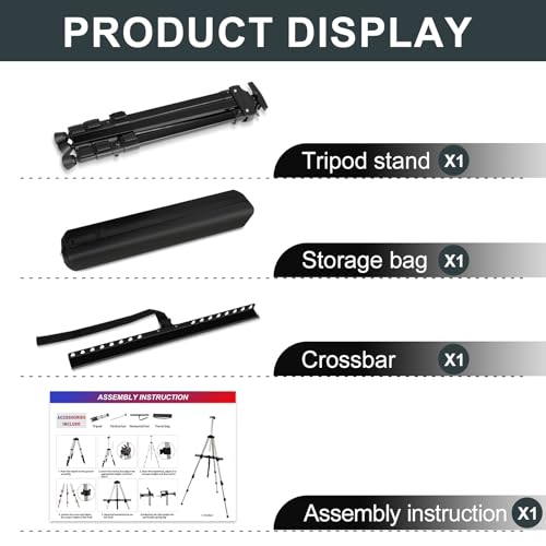 AROIC 8 Pack Painting Display Easel Stand Portable Adjustable - style: 8P