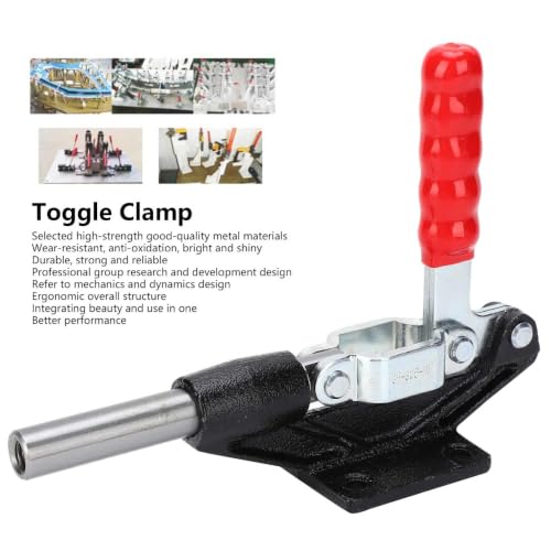 Welding Toggle Clamp GH-305-HM, Horizontal Push Pull Fixture with 680kg Holding Force, for Woodworking, Welding Jig, Lathe, Circuit Board Assembly