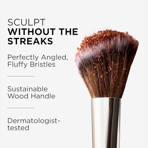 Haleys Angled Contour Brush, Soft & Flexible Bristles, Vegan & Cruelty Free - style: Contour Brush