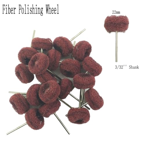 80 Pcs 3/32'' Shank Various Abrasive Mini Polishing Wheels