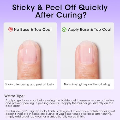GELLEN Builder Gel For Nails, 18ml Clear Hard Gel For Nail Extensions - color: 18ml Nail Builder Gel