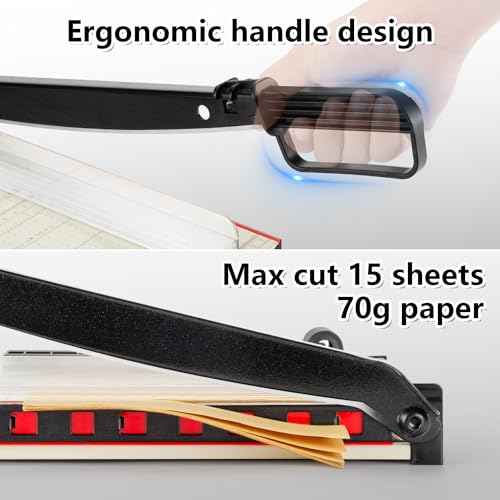 WORKLION 12'' Guillotine Paper Cutter with Safety Design, Paper Trimmer - size: 12"