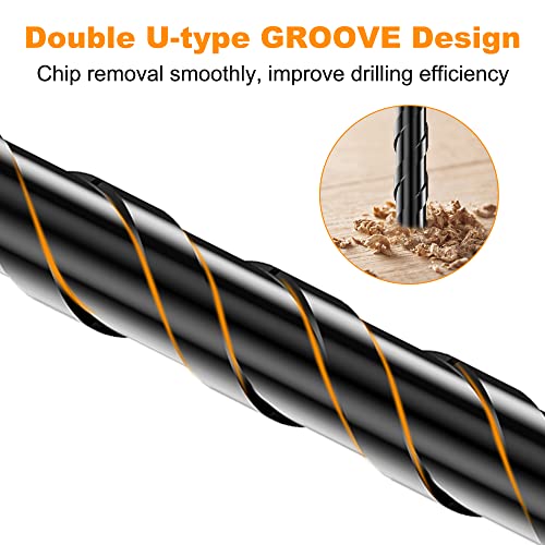 10Pcs Cross-Tip Masonry Drill Bit Set & Concrete Drill Bit Set, 3/16"-1/2" - size: 10 pcs 3/16"-1/2" Cross-Tip