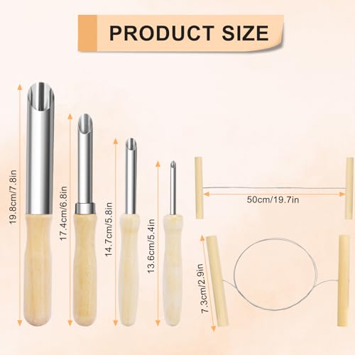 eZAKKA Clay Sculpting Tools for Pottery & Ceramics, 4+1 Pcs