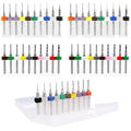 40Pcs Micro Small Drill Bit Set, PCB Mini Tungsten Carbide Carburetor Jet Drill Bits Pin Vise Hand Drill for Jewelry Making Resin Crafts, 0.1mm-2mm - size: 0.1-2mm